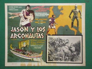 Jason And The Argonauts Ray Harryhausen Spanish Mexican Lobby Card