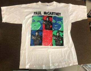 Beatles - - Paul Mccartney 1993 World Tour Official T - Shirt - - Xl