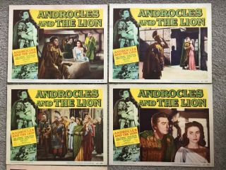 7 Lobby Cards 11x14: Androcles and the Lion (1952) Jean Simmons 2