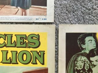 7 Lobby Cards 11x14: Androcles and the Lion (1952) Jean Simmons 5