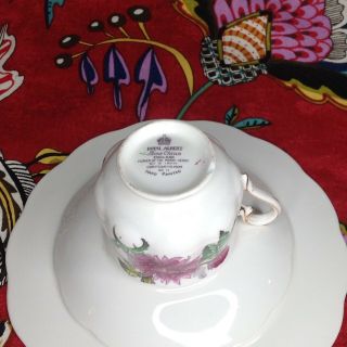 Royal Albert Flower of the Month Series Tea Cup Saucer Plate Set Chrysanthemum 2