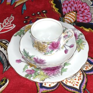 Royal Albert Flower of the Month Series Tea Cup Saucer Plate Set Chrysanthemum 7