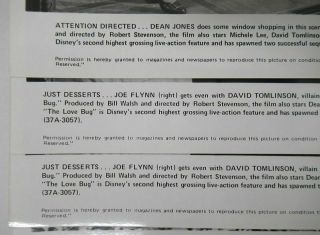 (8) Vintage 1968 (8x10) Movie Media Photos Disney ' s 