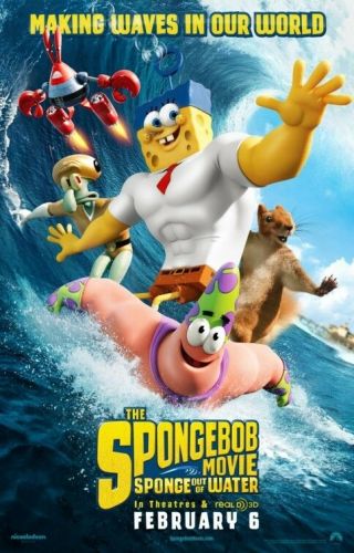 Spongebob 2 Sponge Out Of Water - Ds Movie Poster - D/s 27x40 Adv B