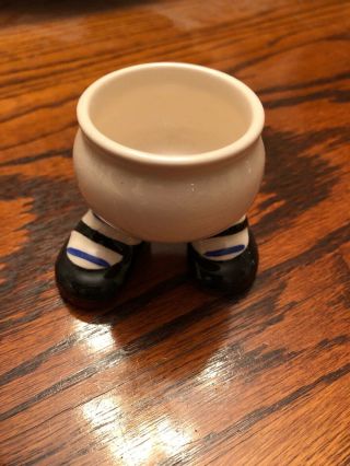 Vintage Carlton Ware Breakfast Pottery Walking Footed Coffee Egg Cup England