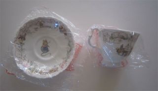 Royal Doulton Brambly Hedge The Birthday Cup Saucer Set W/ Box