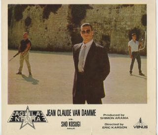 Jean - Claude Van Damme Black Eagle 3 " 1988 8x10 Org Movie Photo 3374