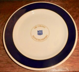 Sterling Restaurantware Top Mark The Colony Hotel Kennebunkport Maine Plate Bs2