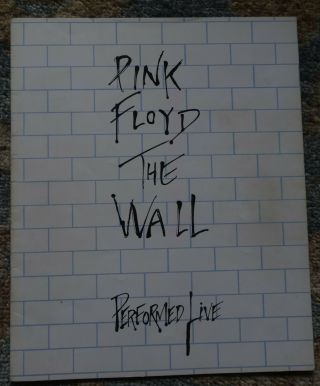 Pink Floyd The Wall 1980 Tour Programme In.