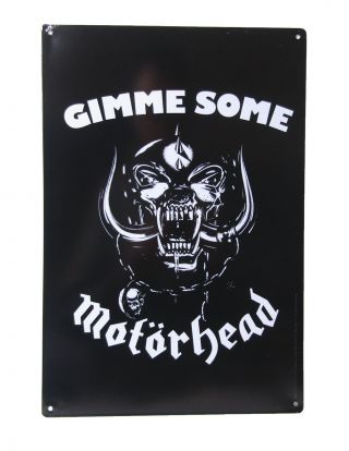 Motorhead Gimme Some Warpig Metal Wall Sign Poster Official Lemmy