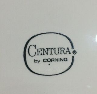 SET OF 3 Corning Centura Cornflower Blue on White Salad Plates 8 1/2 