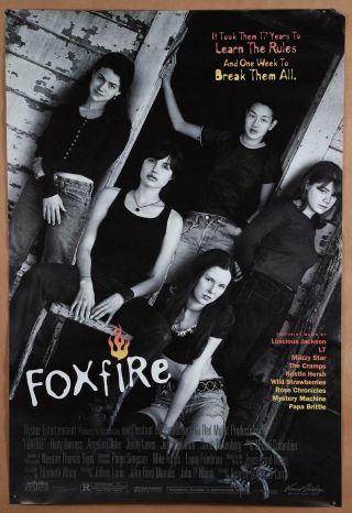 Foxfire 1996 Rolled Poster 27x40 Angelina Jolie Mazzy Star The Cramps