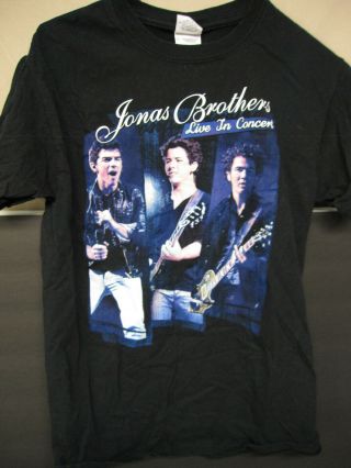 Jonas Brothers Live In Concert 2010 Vintage T - Shirt Small S