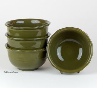 Home & Garden Party,  Welcome Home Basil Green: Set 2 Soup/cereal Bowls,