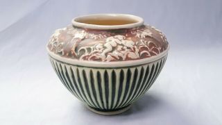 Antique Roseville Pottery Donatello Ceramic Vase – 93019h