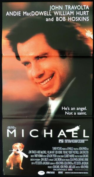 Michael Australian Daybill Movie Poster John Travolta Andie Mcdowell