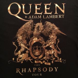 Two Sided Queen,  Adam Lambert T - Shirt - 2019 Rhapsody Tour - Concert Photo - - (xl)