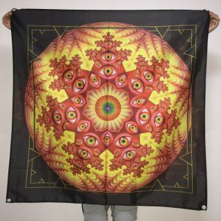 Tool Band Banner Fear Inoculum Tapestry Cd Art Eyes - Crystal Logo Flag Poster 4x4