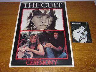 The Cult - 1991 Ceremony Uk Commercial Retail Poster - Owned By Billy Duffy