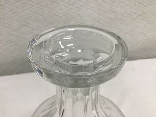 Vintage Signed Waterford Crystal Eileen Decanter Made In Ireland 13 Inch Tall 3