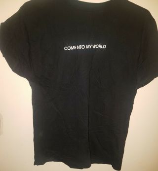 Rare Official Extra Large Kylie Minogue Come Into My World T Shirt 2004
