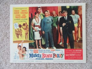 Muscle Beach Party 1964 Lc 4 11x14 Don Rickles Buddy Hacket Nm