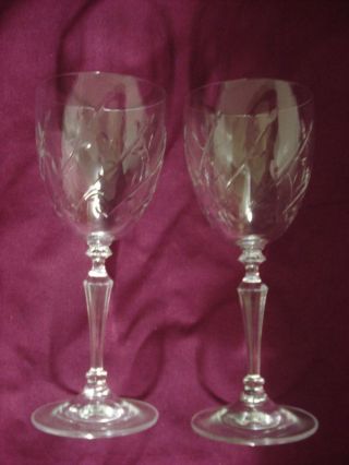 Royal Albert Crystal Wine Glasses X 2 Crystal