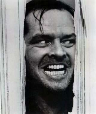 The Shining - Jack Nicholson,  8 " X10 " B&w Photo
