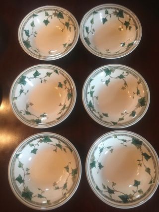 Noritake Keltcraft 9180 Ivy Lane Soup Cereal Bowls Set Of 6