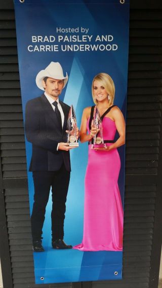 Carrie Underwood/brad Paisley Official Banner 2017 Cma Award Show