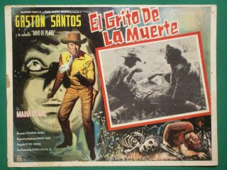 The Living Coffin Horror El Grito De La Muerte Art Mexican Lobby Card