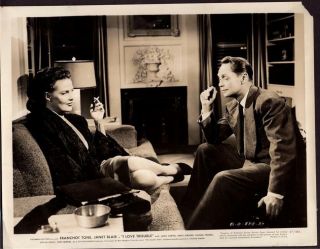 Janet Blair Franchot Tone Smoking I Love Trouble 1947 Movie Photo 939