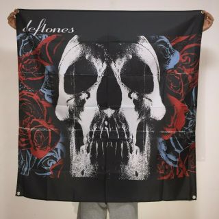 Deftones Band Banner Album Cover Tapestry Skull Logo Flag Art Poster 4x4 Ft