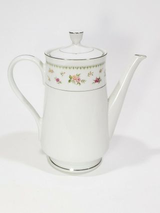 Abingdon Fine Porcelain China Floral Roses Vintage Teapot & Lid Japan