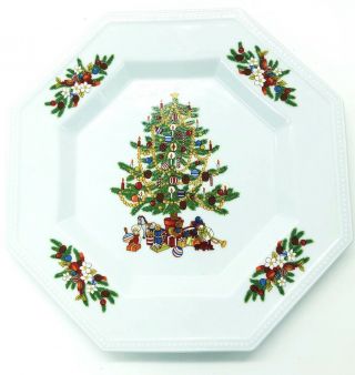 Fairfield Fine China Peace On Earth 10 1/8” Plate Set 4 Christmas Holiday Xmas