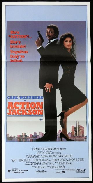 Action Jackson Daybill Movie Poster Carl Weathers Craig T.  Nelson