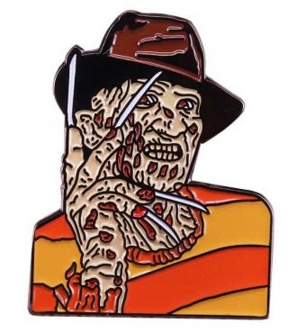 Nightmare On Elm Street Freddy Krueger Character Enamel Metal Pin