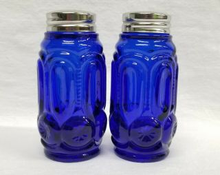 Moon And Star Cobalt Blue Salt And Pepper Shakers Set