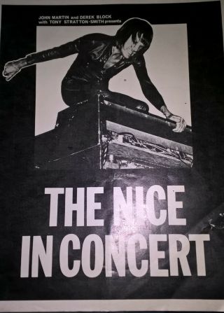 The In Concert 1970 Uk - Programme Keith Emerson Lake Palmer Elp