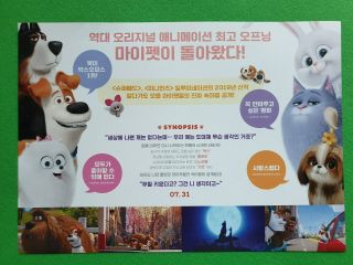 The Secret Life of Pets 2 2019 Korean Mini Movie Posters Movie Flyers (A4 Size) 2