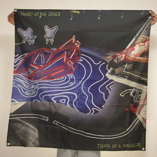 Panic At The Disco Banner Death Of A Bachelor Tapestry Logo Flag Poster 4x4 Ft