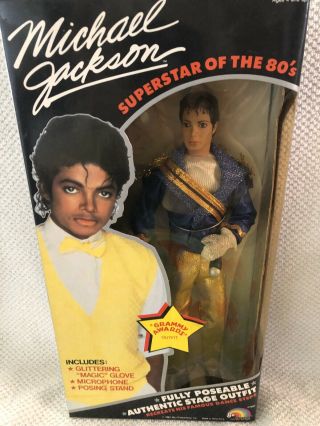 Vintage 1984 Michael Jackson Doll Thriller Superstar Nib Mjj Beat It