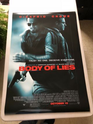 Body Of Lies - Double Sided 27x40 Theater Movie Poster Dicaprio Crowe