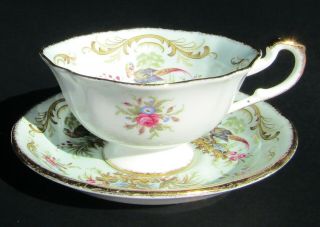Paragon Antique Series Teacup and Saucer - Swansea 3