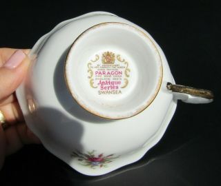 Paragon Antique Series Teacup and Saucer - Swansea 6