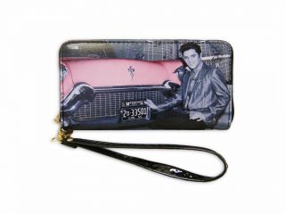 Elvis Presley Zipper Wallet With Car - Licensed