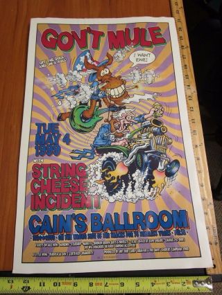 1999 Rock Roll Concert Poster Gov 