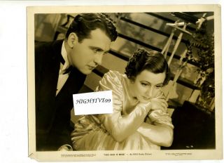 Irene Dunne & Ralph Bellamy In " This Man Is Mine " 1932 Vintage Publicity Photo