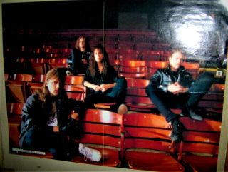 Metallica Theater Group Shot Full Color Poster James Hetfield Kirt Hammitt Cool