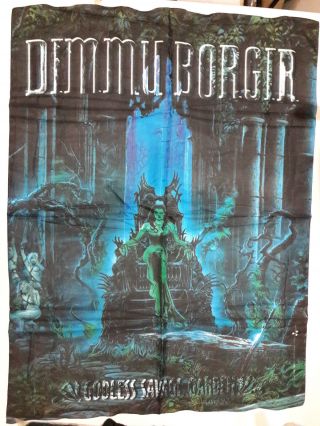 Vintage Dimmu Borgir Textile Poster Flag Metal Black